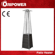 Quartz Glass Tube Patio Heater with Wicker Base